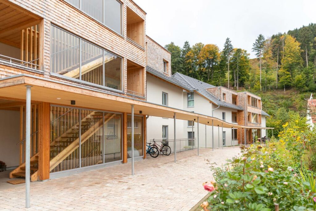 Mehrgeschossiges Holzhaus, Ansicht 2