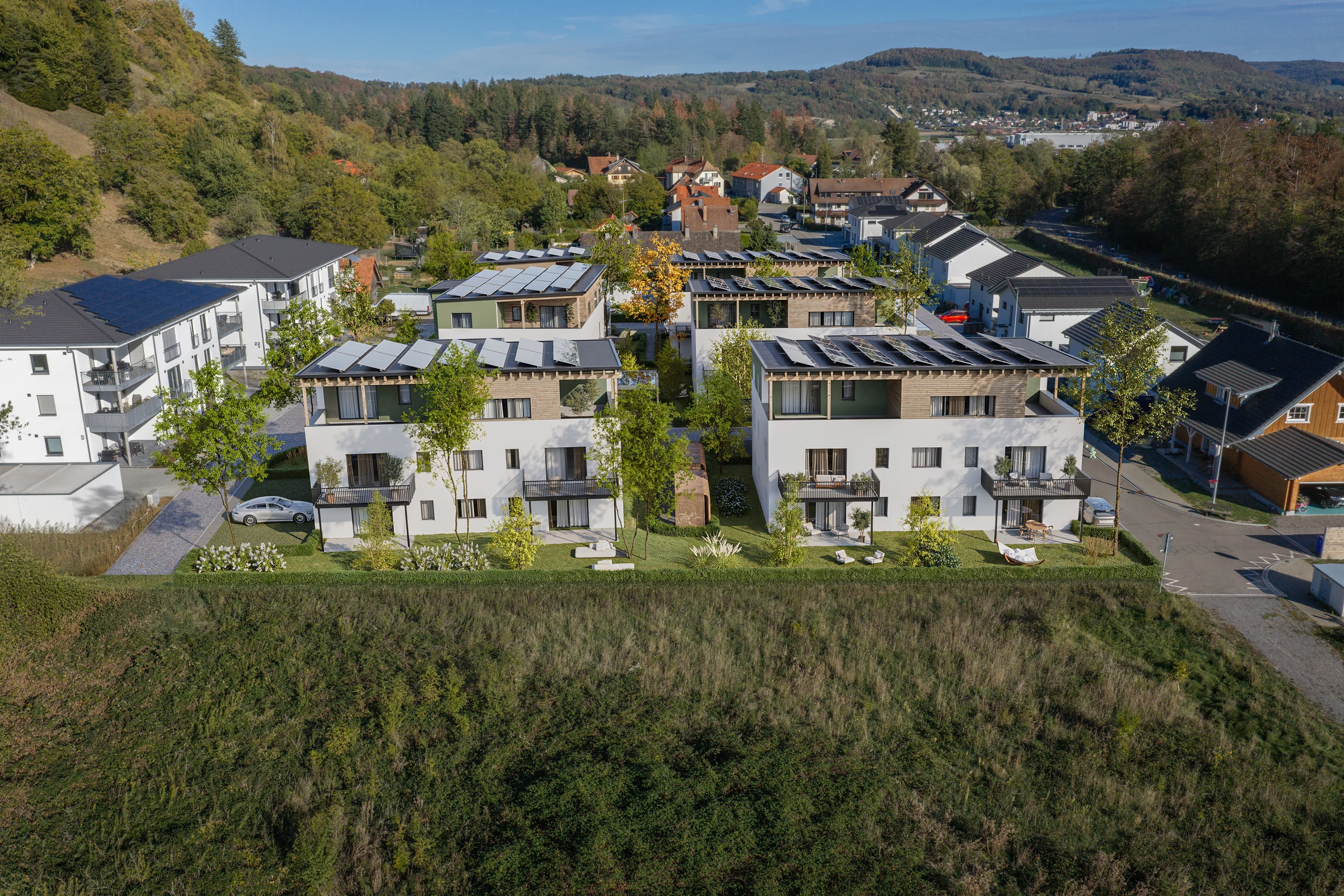 Quartier Lauffen aus der Vogelperspektive